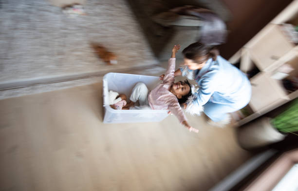 istock Happy family spending time together at home. 2168111460