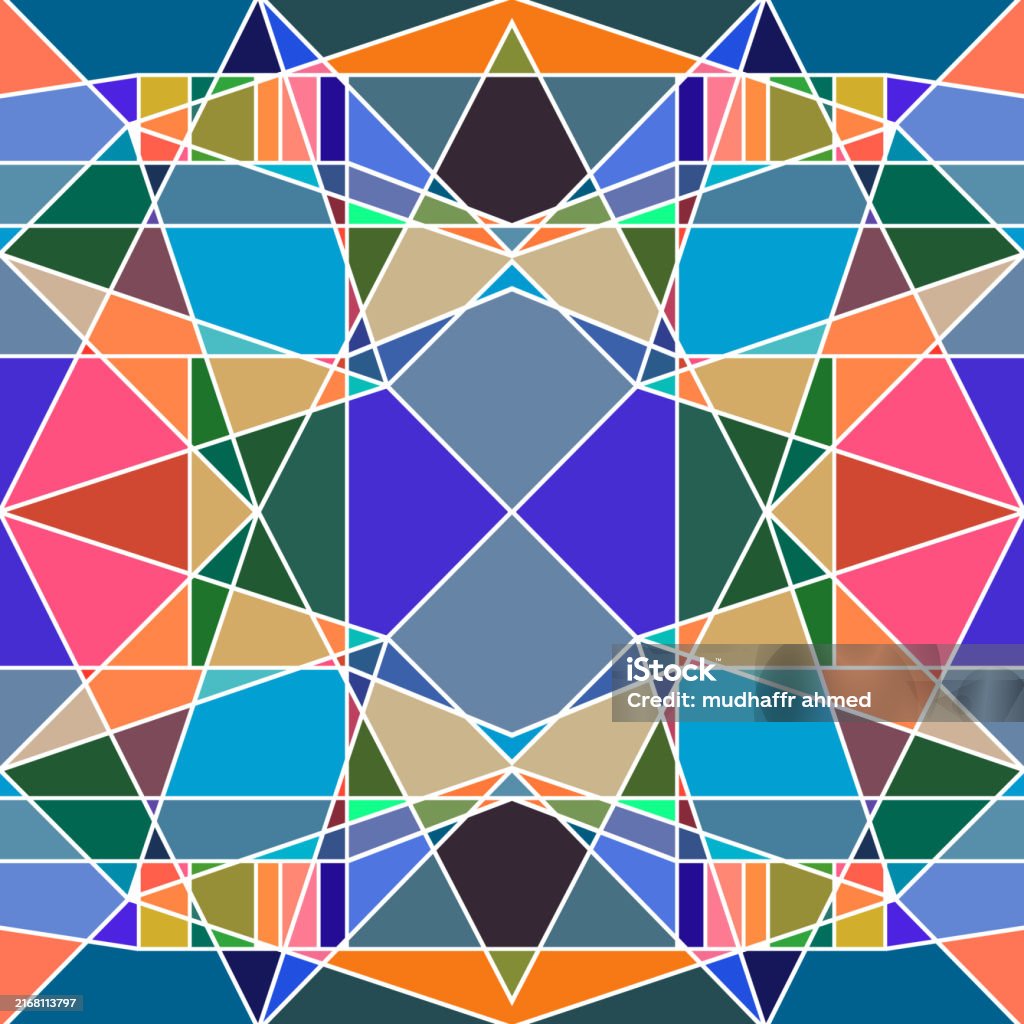 Modern Geometric Abstract Digital Geometry A Modern Abstract Background Stock Illustration ...