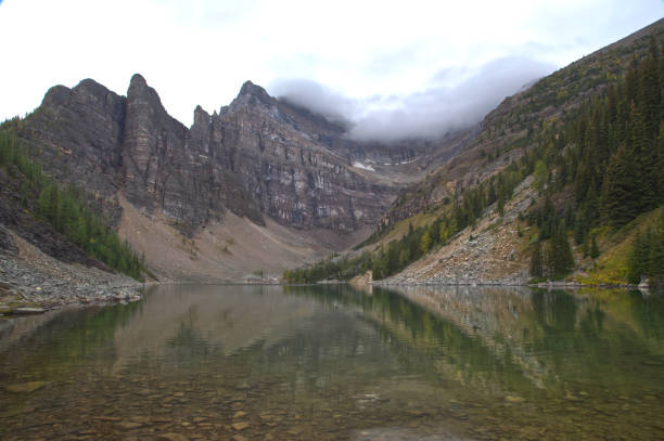 Lake and reflections in the Canadian Rockies