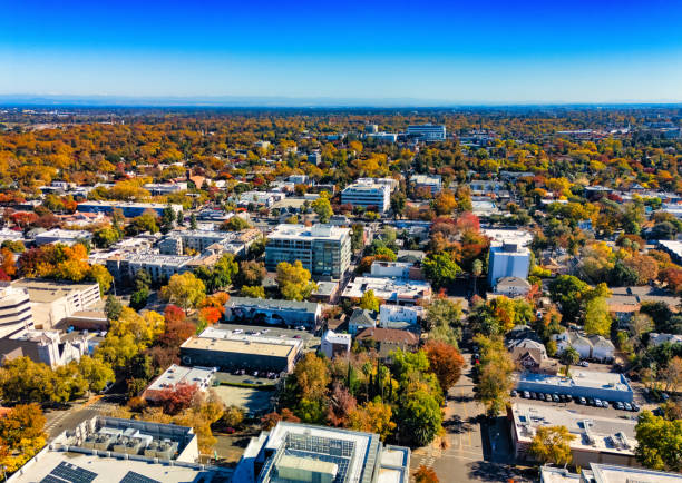 istock Midtown Sacramento Aerial During Autumn 2168125806