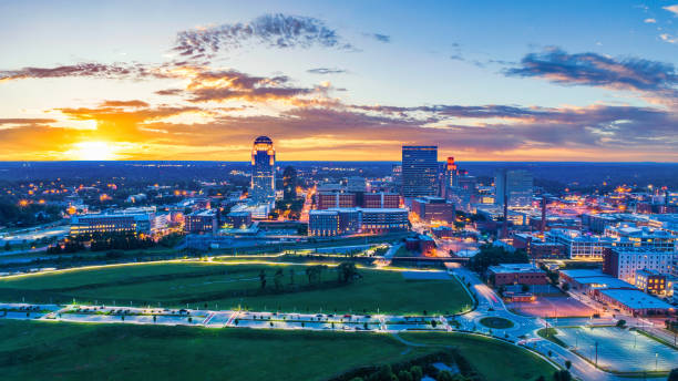 istock Winston Salem North Carolina Downtown Drone Skyline Aerial 2168127531
