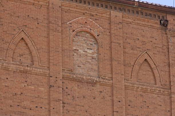 istock Old brick church wall with arches. Jerome, Arizona. 2168134120