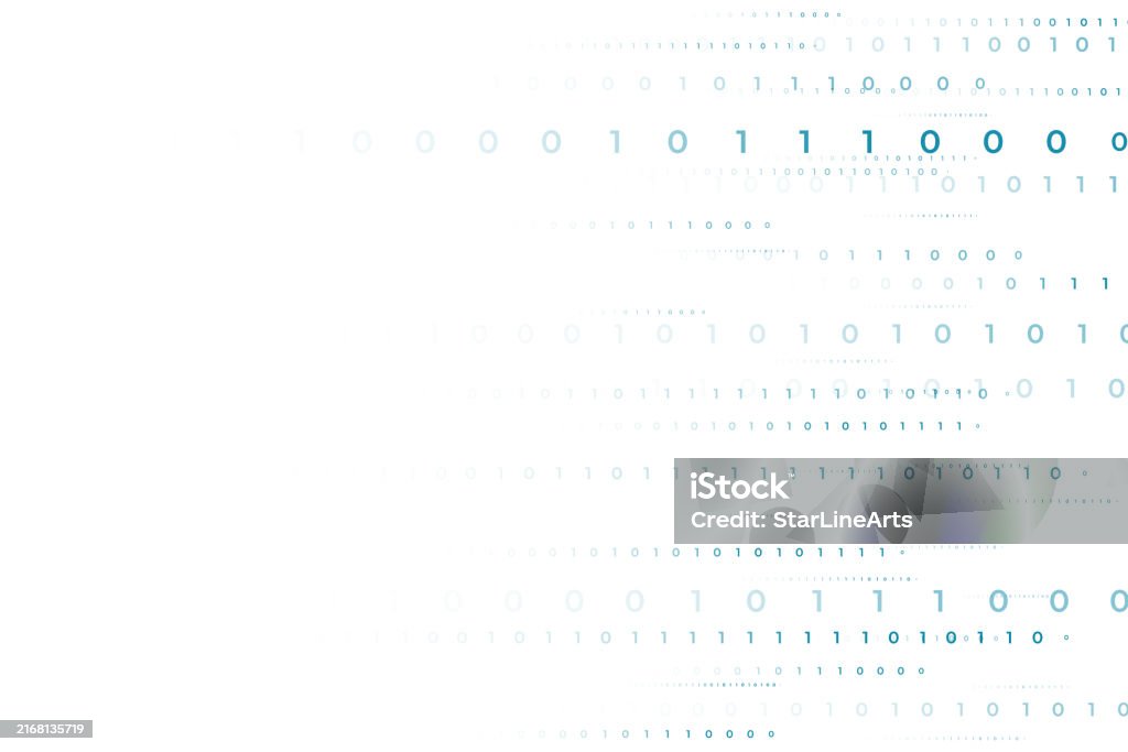 Algorithm Number Background Digital White Background With Binary Code Algorithm Numbers Stock ...