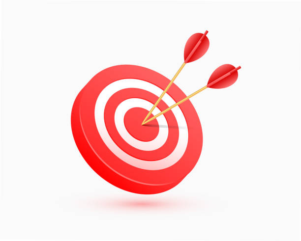 istock 3d style bullseye board for business aim and achievement 2168136829