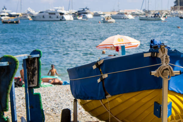 Colorful boat at the beach