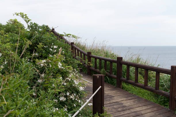 Travel destination of Songaksan in Jeju Island