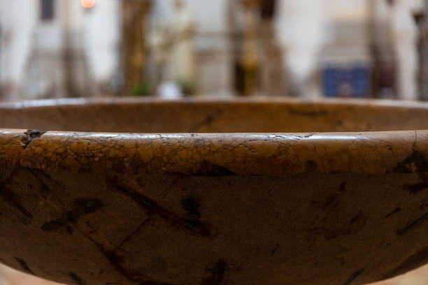 Stone basin in basilica di San Pietro di Castello