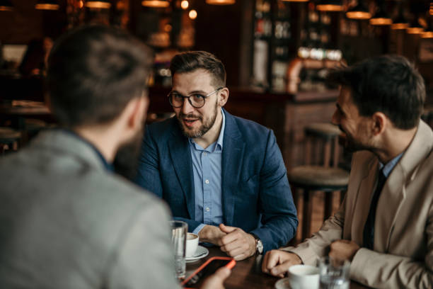 istock Business pals enjoying restaurant 2168143624