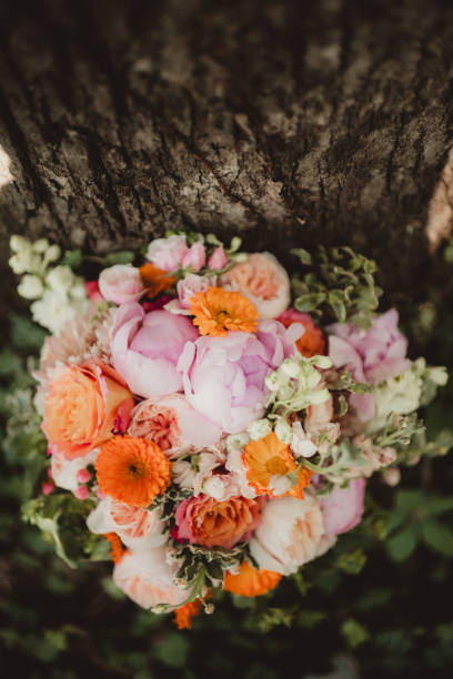 Bridal wedding bouquet of flowers