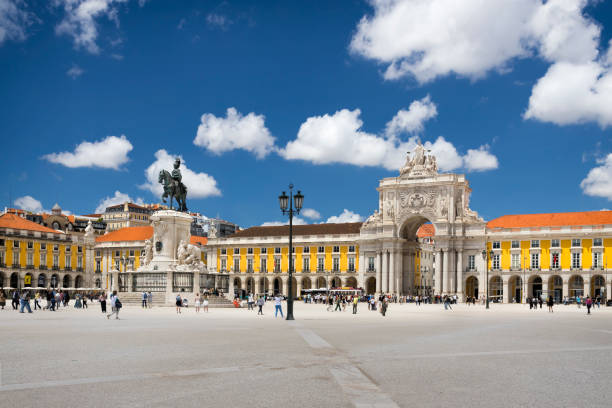 Holidays in Portugal - Praca do Comercio in Lisbon