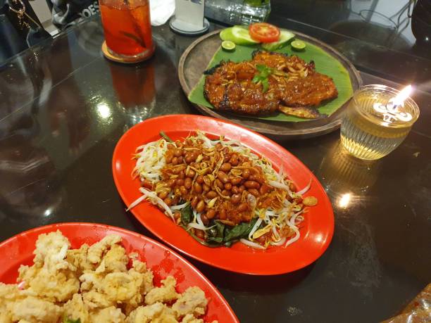 istock Crispy squid, plecing kangkung, grilled muscle 2168152731
