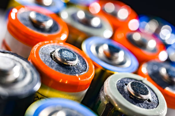 istock Different alkaline batteries. Chemical waste 2168164092