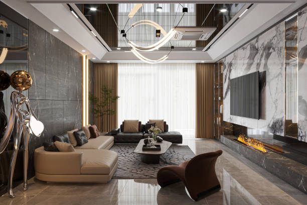 istock Interior design of cozy living room. 2168173405