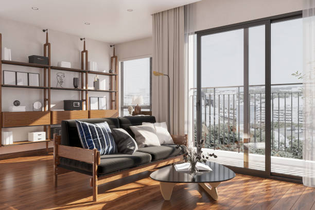 istock Modern elegance in a comfortable, luxurious loft apartment with minimal decor 2168175778