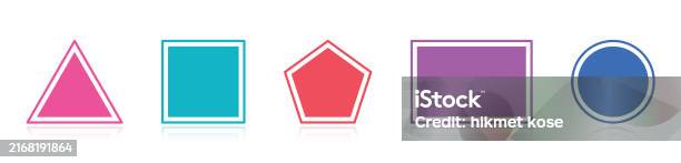 Triangular Quadrilateral Pentagonal Rectangular And Round Shapes ...