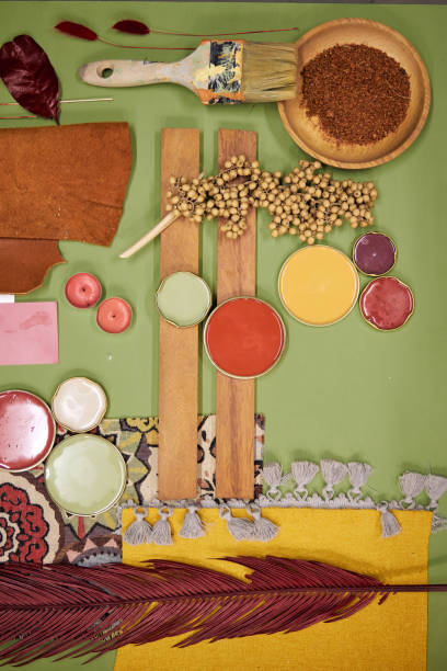 istock color palette mood board for interior design and decor in green tones 2168203967