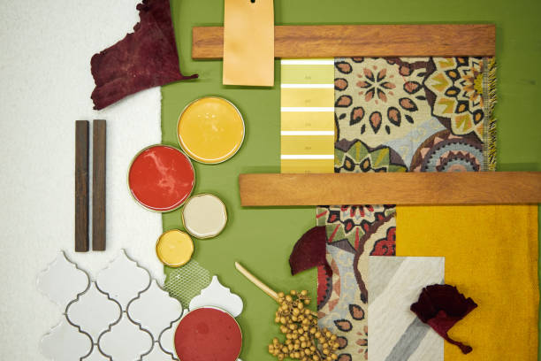 istock color palette mood board for interior design and decor in green tones 2168203983