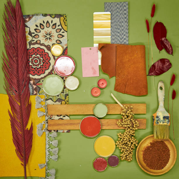istock color palette mood board for interior design and decor in green tones 2168203984