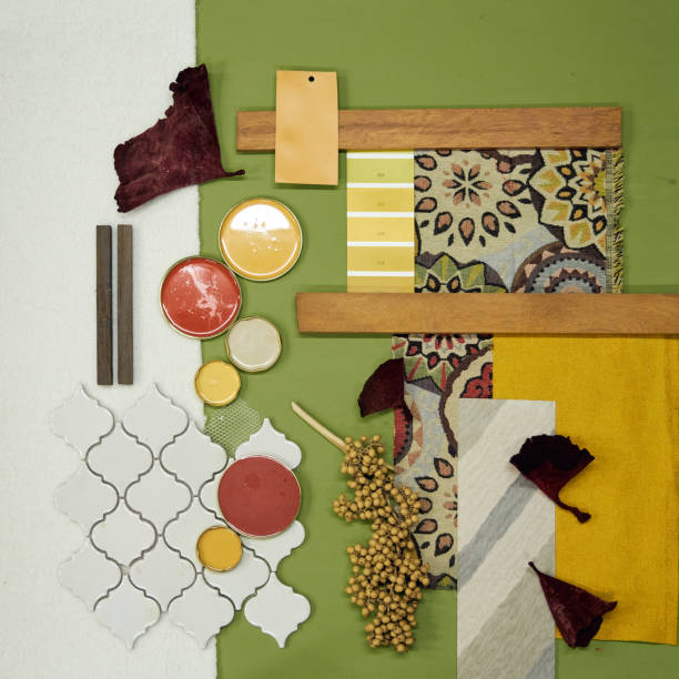 istock color palette mood board for interior design and decor in green tones 2168203987