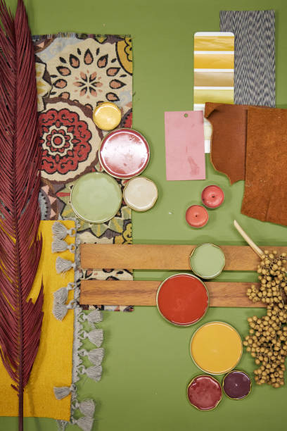 istock color palette mood board for interior design and decor in green tones 2168204015