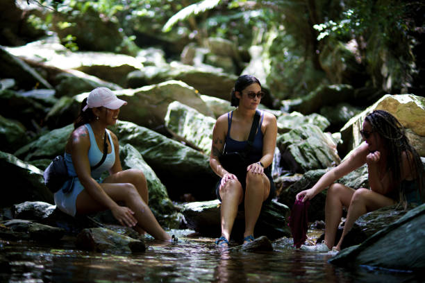 istock Active women enjoying themselves on vacation 2168206637