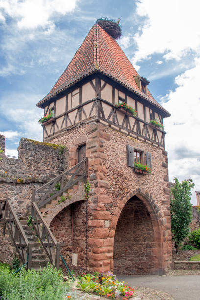istock Chatenois. Witches' tower and stork's nest 2168210384