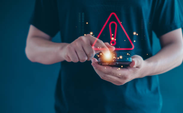 istock Malicious software, virus and cybercrime, System warning hacked alert,  cyberattack on online network, data breach, risk of website. compromised information concept. 2168211707