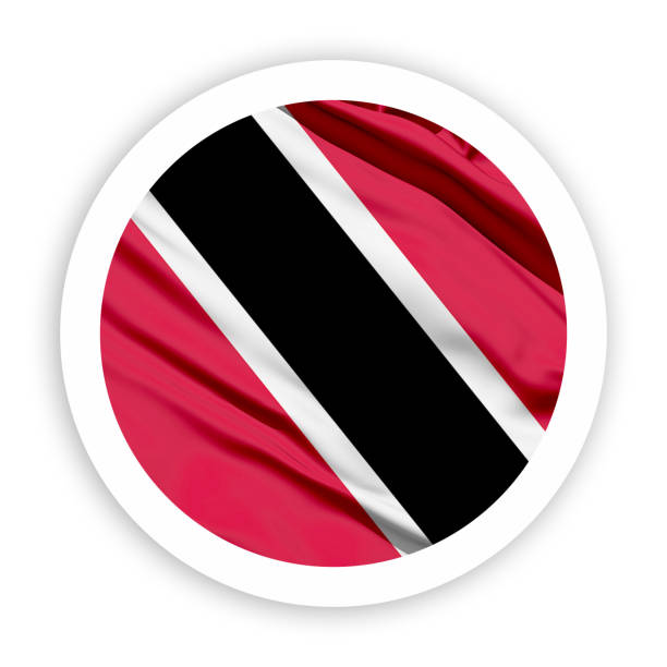 Poland Flag Icon - White Background - 3D Rendering