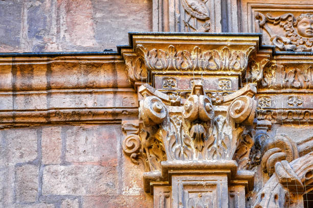 istock Column Capital Decoration Medieval Cathedral 2168215553