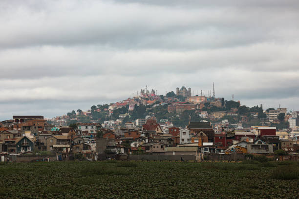 istock A view of Antananarivo skyline with hillside architecture and suburban rooftops under overcast skies 2168223621