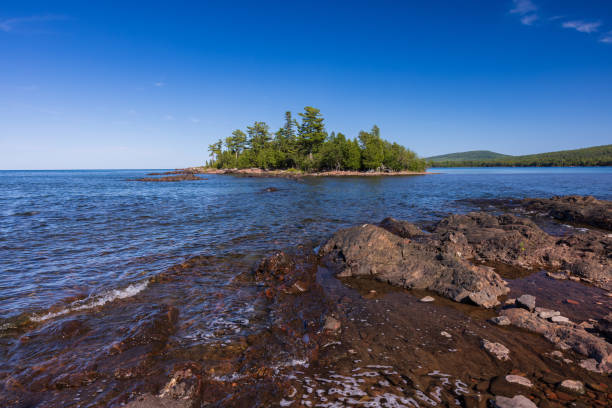 istock Lake Superior with Island Scenic Landscape 2168224986