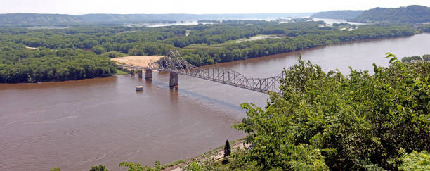 istock Black Hawk Iron Bridge Iowa Panorama 2168226722