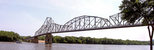 istock Black Hawk Bridge Lansing Iowa view from the North West 2168226754