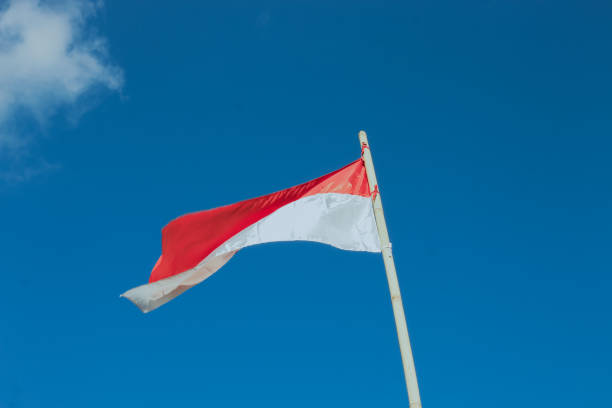 istock Indonesian Flag, Red and White 2168227490