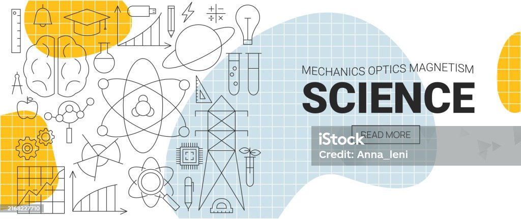 Speed Banner Science Science Physics Line Web Banner Stock Illustration - Download Image Now ...