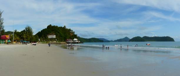 Playa de Pantai Cenang, Isla Langkawi, Malasia