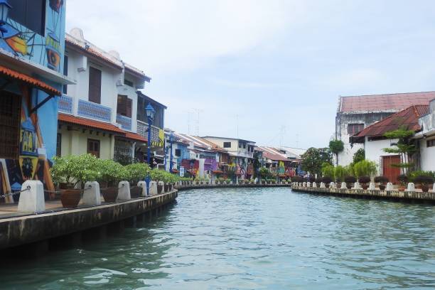 istock Art on Malacca River Houses, Malacca, Malaysia 2168229077