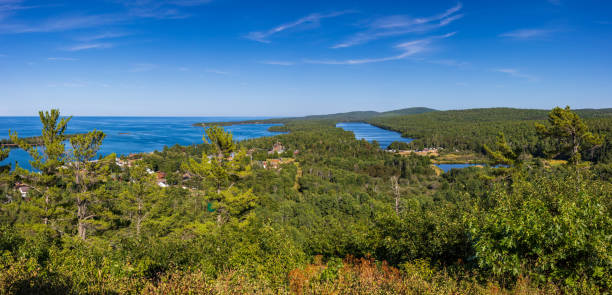 Lake Superior Copper Harbor Scenic Panoramic Landscape