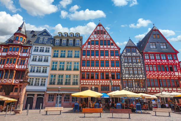 istock Old town square Romerberg in Frankfurt 2168236558