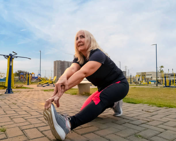 istock Mature woman exercising 2168249296