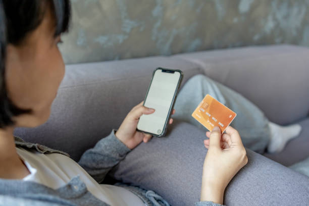istock Unrecognizable woman making effortless purchases at home 2168251454