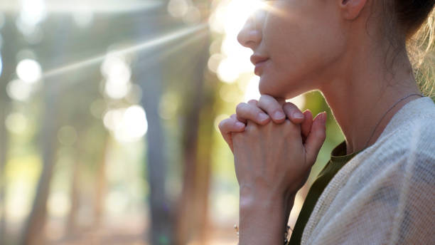 istock Woman feel grateful and thankful 2168253483
