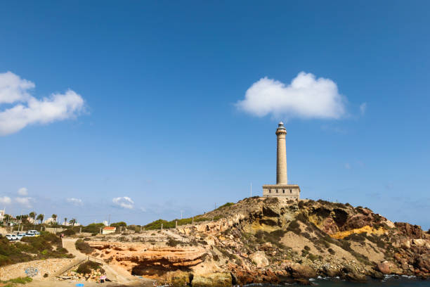 istock Beautiful Cabo de Palos lighthouse on a sunny day of Spring 2168253614