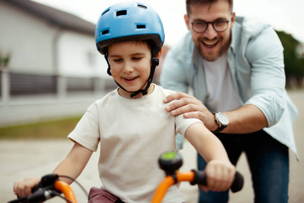 istock Finding his balance and coordination on his bike 2168253944
