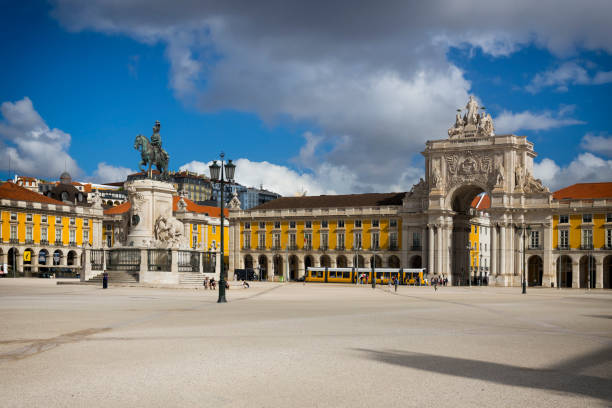 istock Holidays in Portugal - Praca do Comercio in Lisbon 2168255015