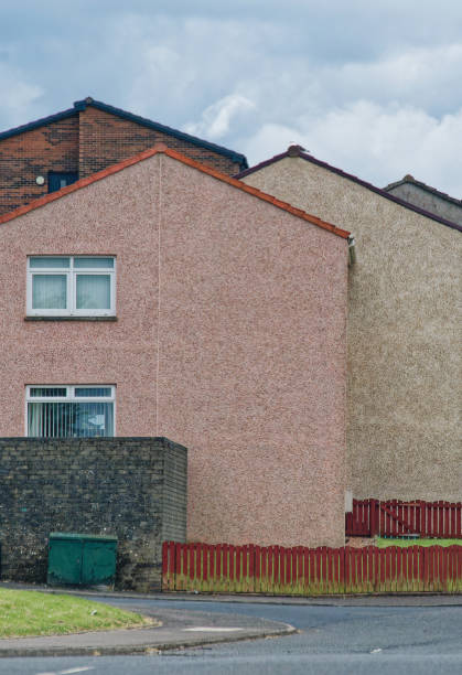 istock Council flats in poor housing estate in Glasgow 2168258143