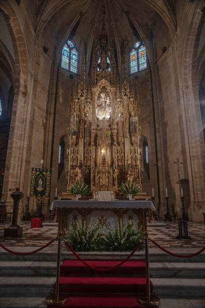 istock Interior of a cathedral in Spain 2168259612