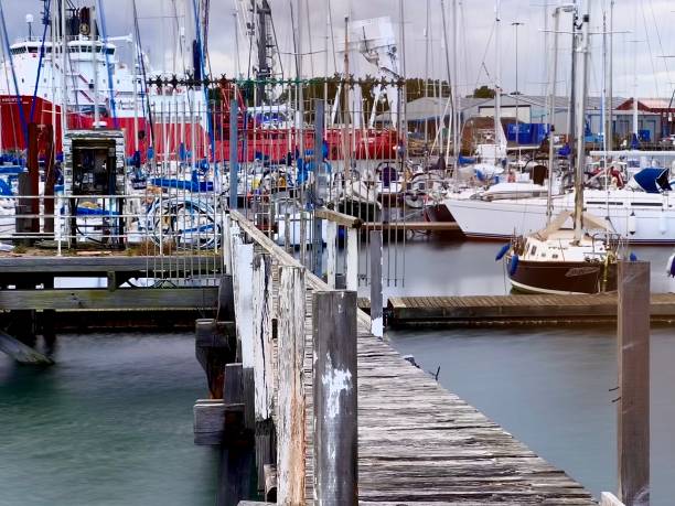 istock Long exposure of Blyth harbour in Northumberland 2168267600
