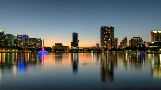 istock Orlando city skyline at night, Florida, 2168268058