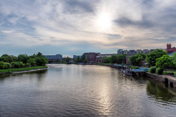 istock Riverfront in Wilmington at sunset, Delaware 2168272232